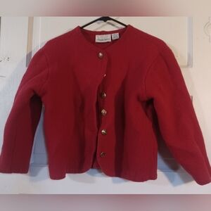 Alexandra Bartlett Deep Red Wool Sweater